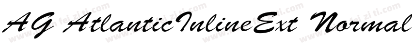 AG AtlanticInlineExt Normal Italic字体转换